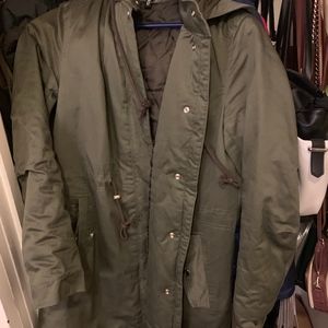 Olive Green Long Coat
